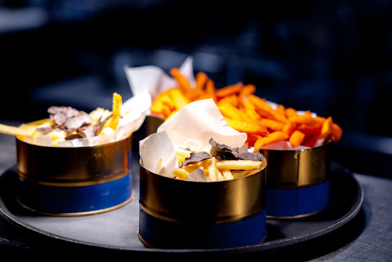 Truffle fries side dish at Dewey's