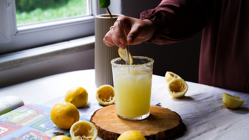 Fresh lemonade drink at Dewey's