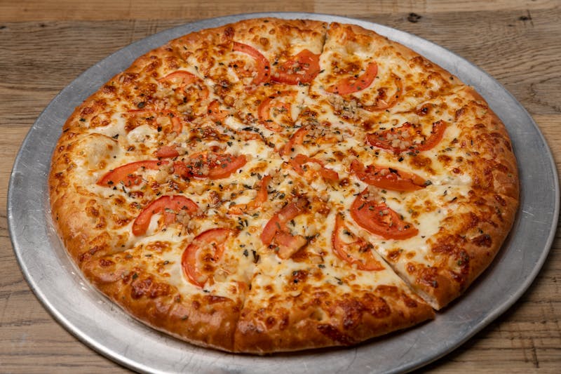 dewey's pizza Margherita stone-oven baked